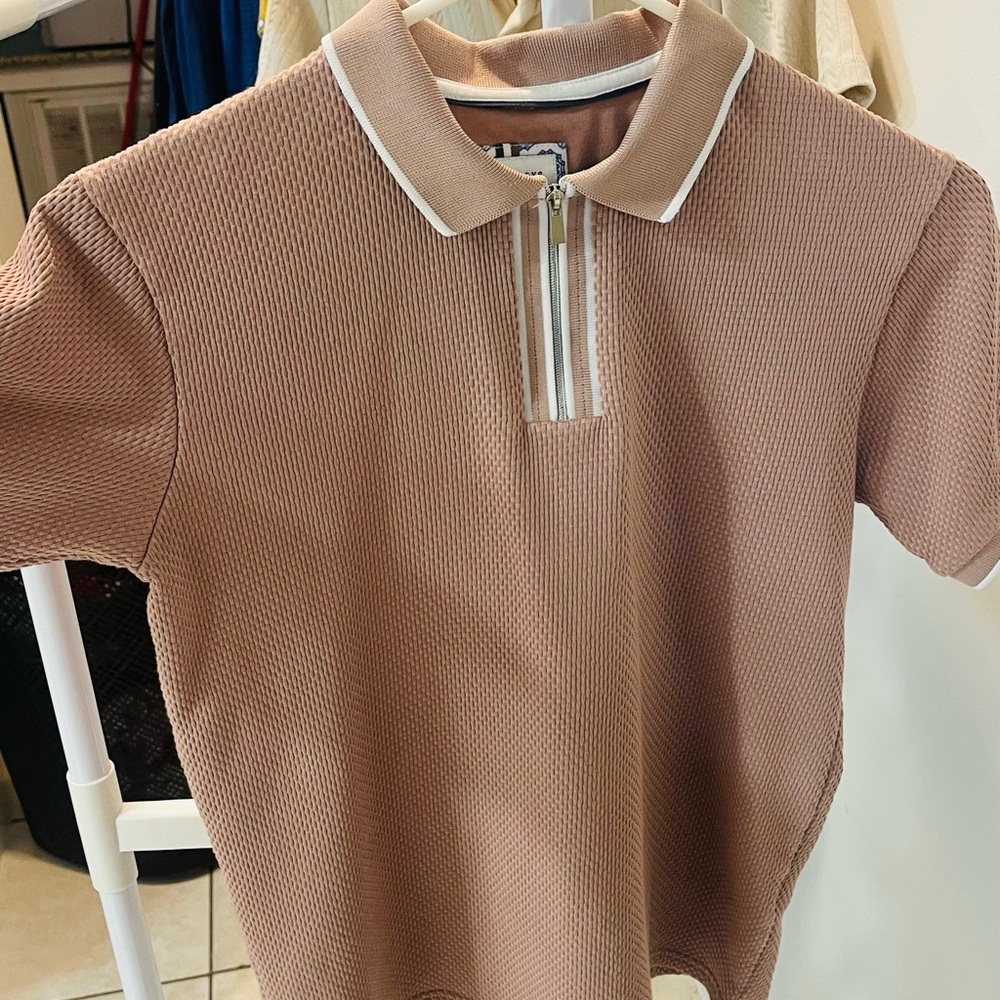 Classic Kids Polo Shirt in blush pink